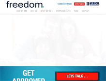 Tablet Screenshot of freedomlending.ca